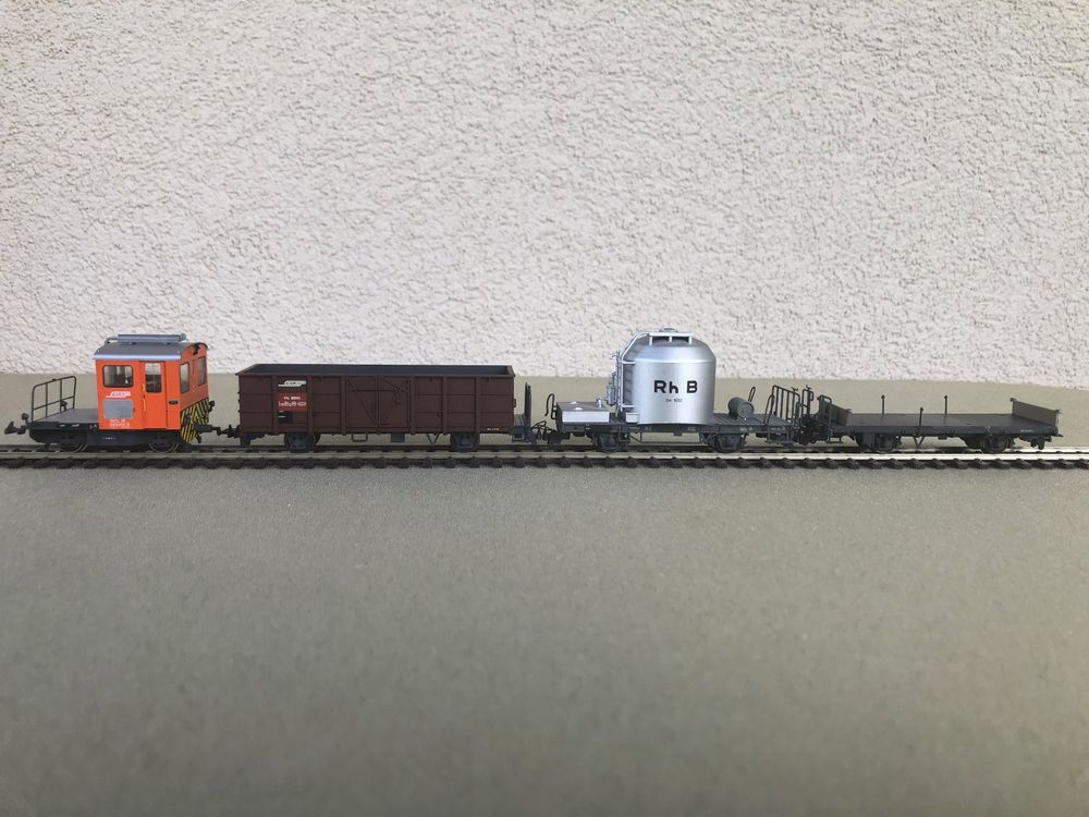 BEMO 7273 110 Rangiertraktor Tm 2/2 RhB 19 HOm set (Gebraucht) in ...