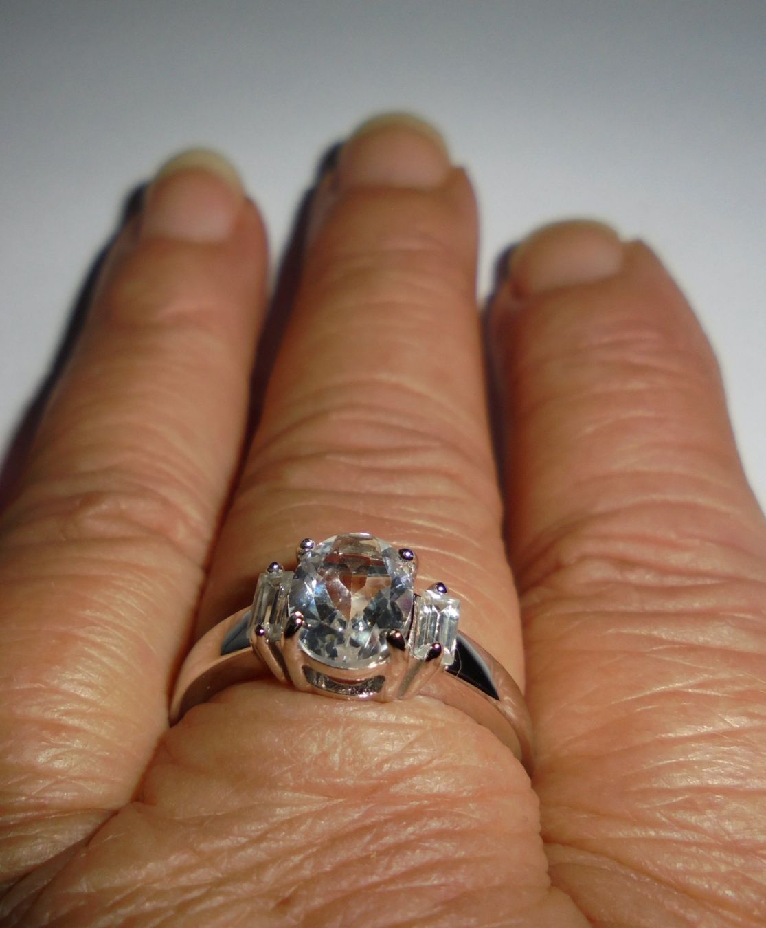 Ringe: Echtschmuck: Silberring Weisser Topas 18/56 – Neu (gemäss Beschreibung) aus Zuchwil von maumauchi 3