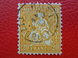 1868: Nr.32 mit sauberem FINGERHUT-Stempel von RÜTI (ZH)