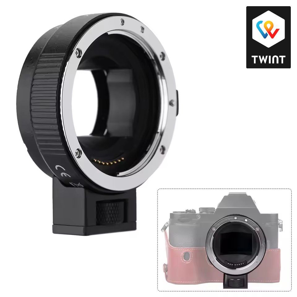 JJC Adaptateur Monture EF-RF Autofocus Canon EF/EF-S Vers EOS R - Métal Avec Pied Trépied