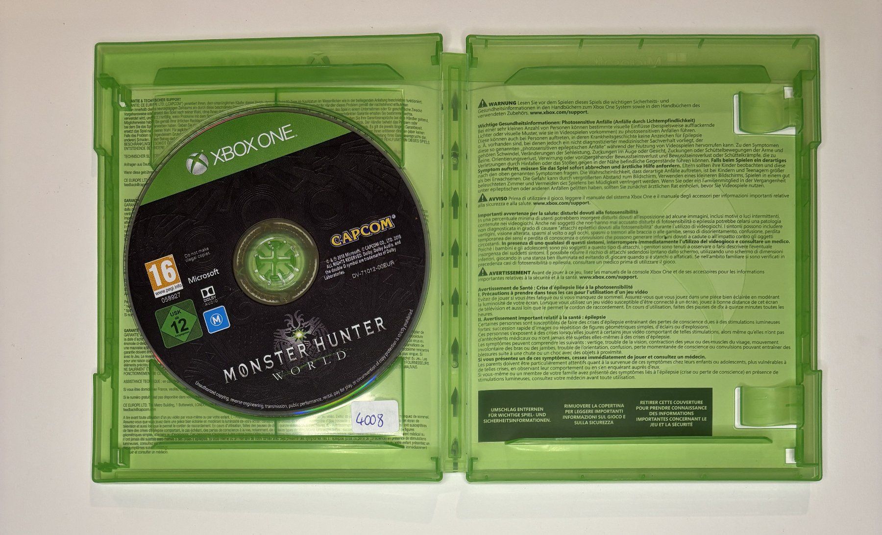 Giochi: XBOX One - Monster Hunter World – Usato da Allschwil venduto da Bullach 1