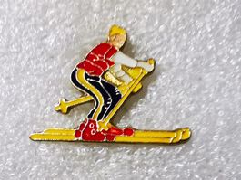 Ansteckpin 78: Skifahrer