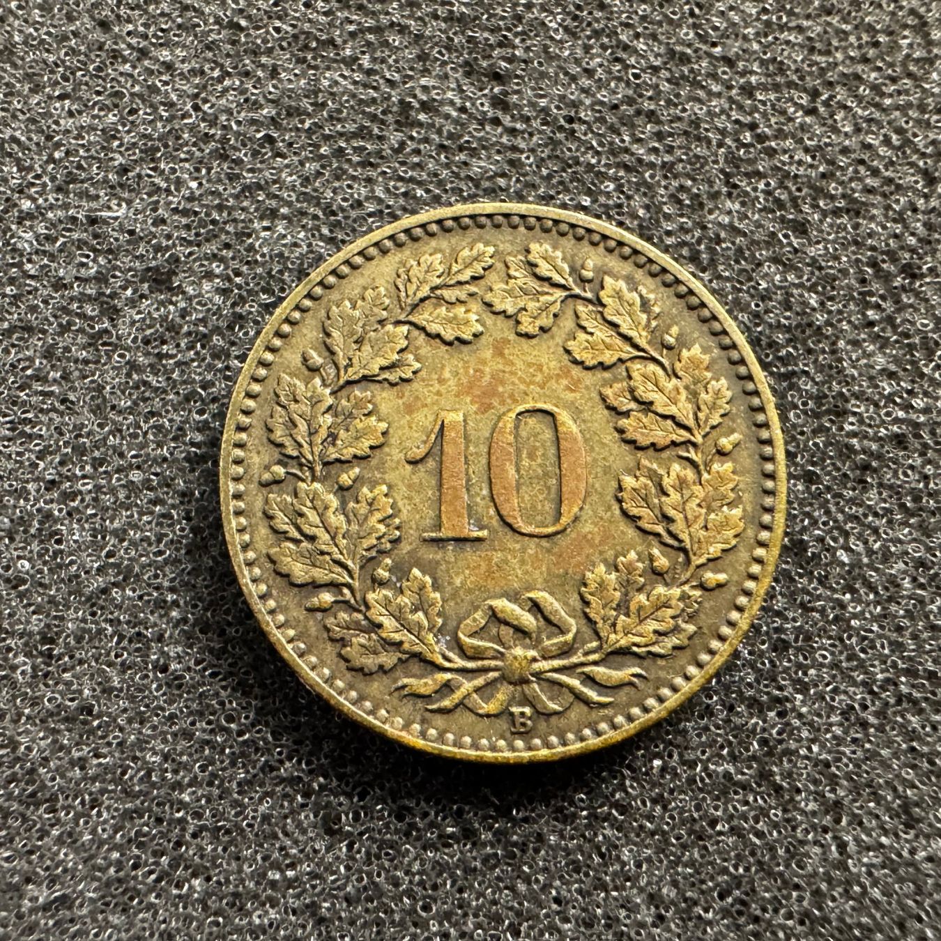 Tutti le monete: 10 Rappen Schweiz Messing 1919 – Usato da Reitnau venduto da tb-muenzen 1