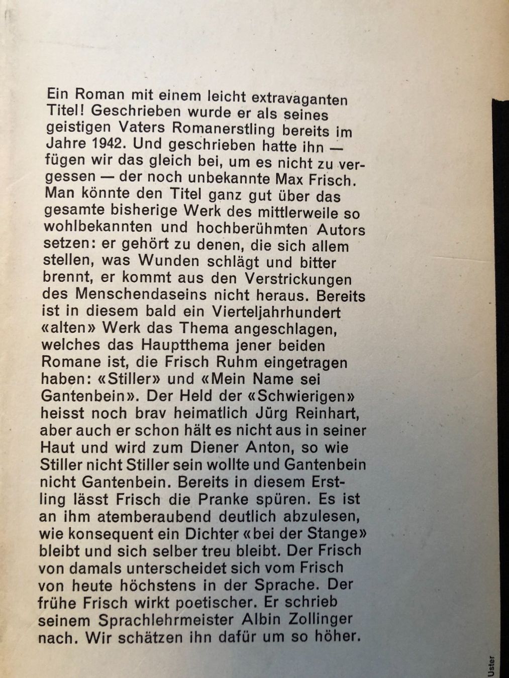 Libri: Max Frisch: Die Schwierigen oder J'adore ce qui me brûle. – Usato da Zürich venduto da allp 9