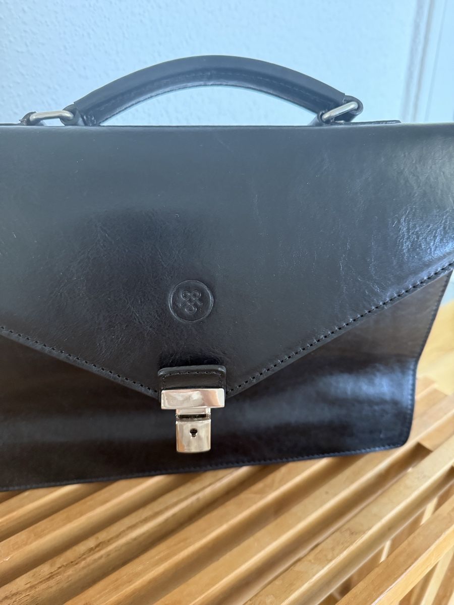 Valigie & Borse: Portfolio black leather briefcase – Usato da Zürich venduto da Hannahli 2