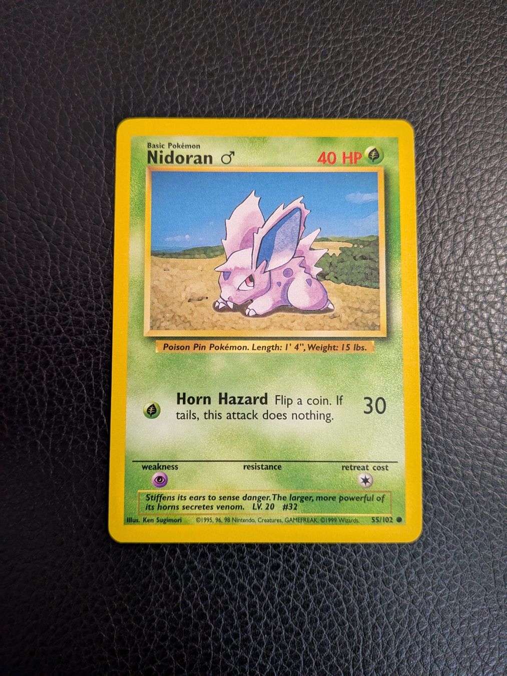 Pokémon Carte collezionabili: Base Set Nidoran 55/102 Ab 1 – Usato da Paradiso venduto da Pkmn10