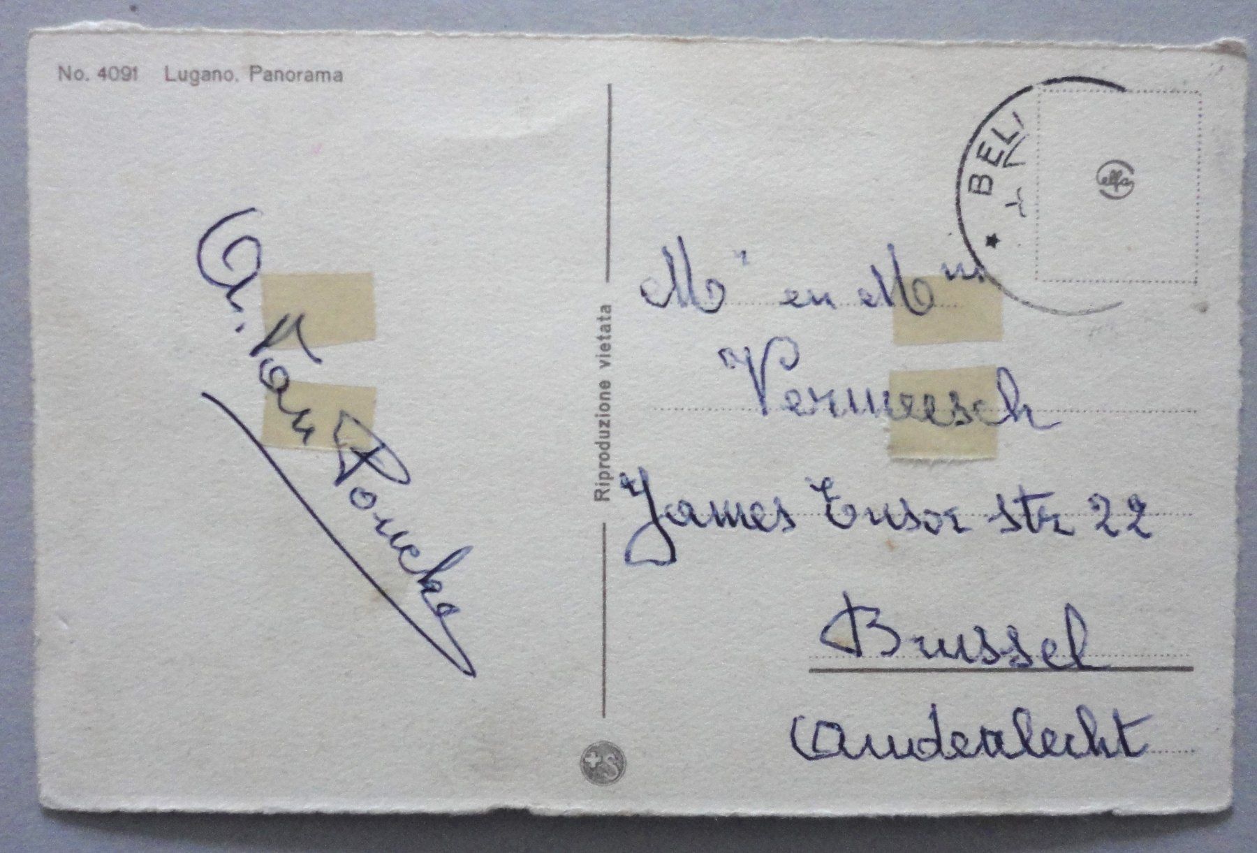 Cartoline postali: Lugano - Panorama – Difettoso da Fétigny venduto da Billy2miny 1