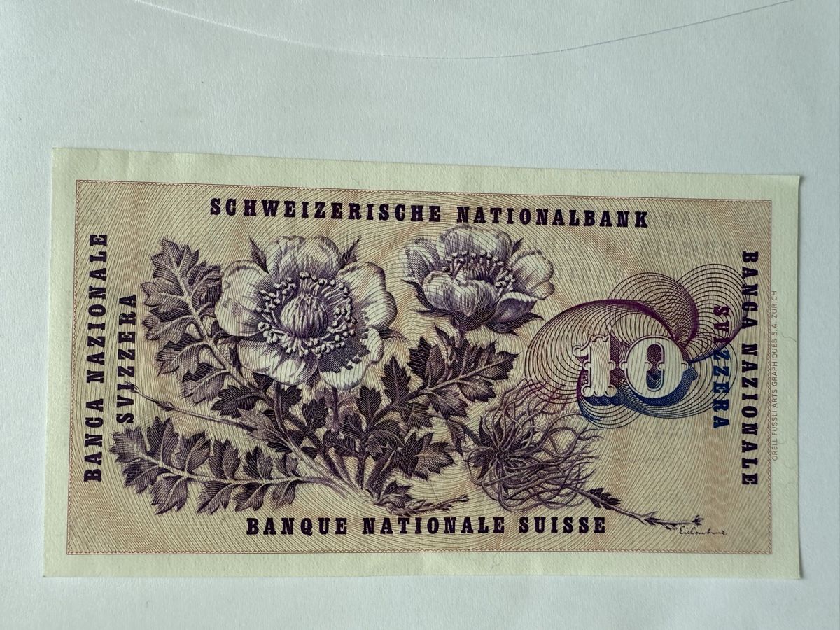 Banknoten: Billet de Fr. 10.- / 1977 - NEU – Neu (gemäss Beschreibung) aus Chapelle-sur-Moudon von Chamard78 1