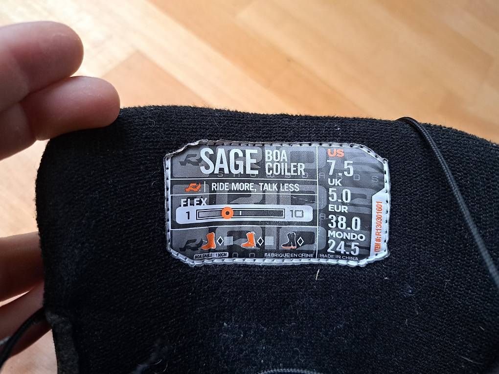 Ride Scarpe da uomo: Snowboardschuhe Ride Sage  Gr. 38 mit Boasystem – Usato da Steffisburg venduto da mona055 4