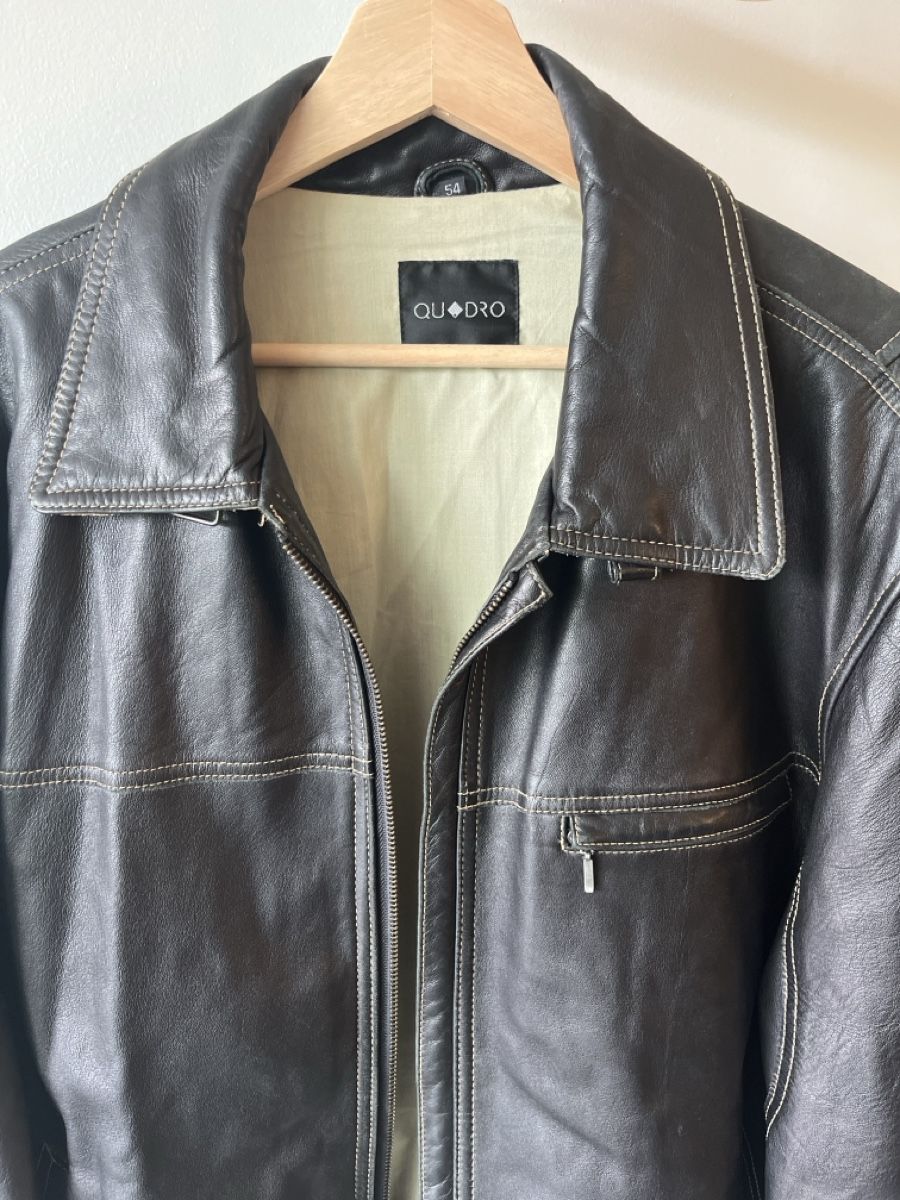Giacche: Veste en cuir véritable Quadro ! – Nuovo (secondo la descrizione) da Vevey venduto da esteb9 1