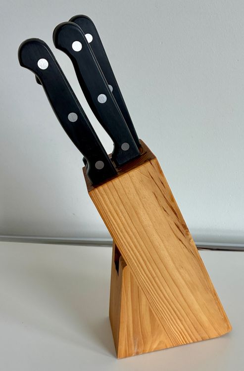 Ikea Couteaux: Messerset mit Holzblock, 5-teilig, Top Zustand! – D'occasion à Zürich par tersus1981 3