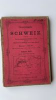 Alte Schweizer Landkarte Blatt III auf Leinen 1883