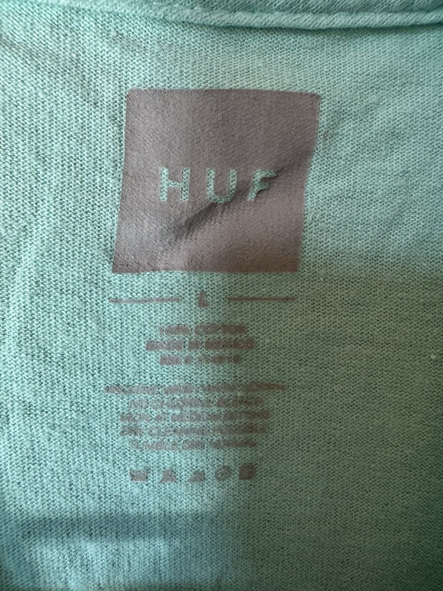 T-shirt: HUF x Thrasher T-Shirt, hellblau, Gr. L – Usato da Hergiswil NW venduto da kaufe_bei_kaufmann 3