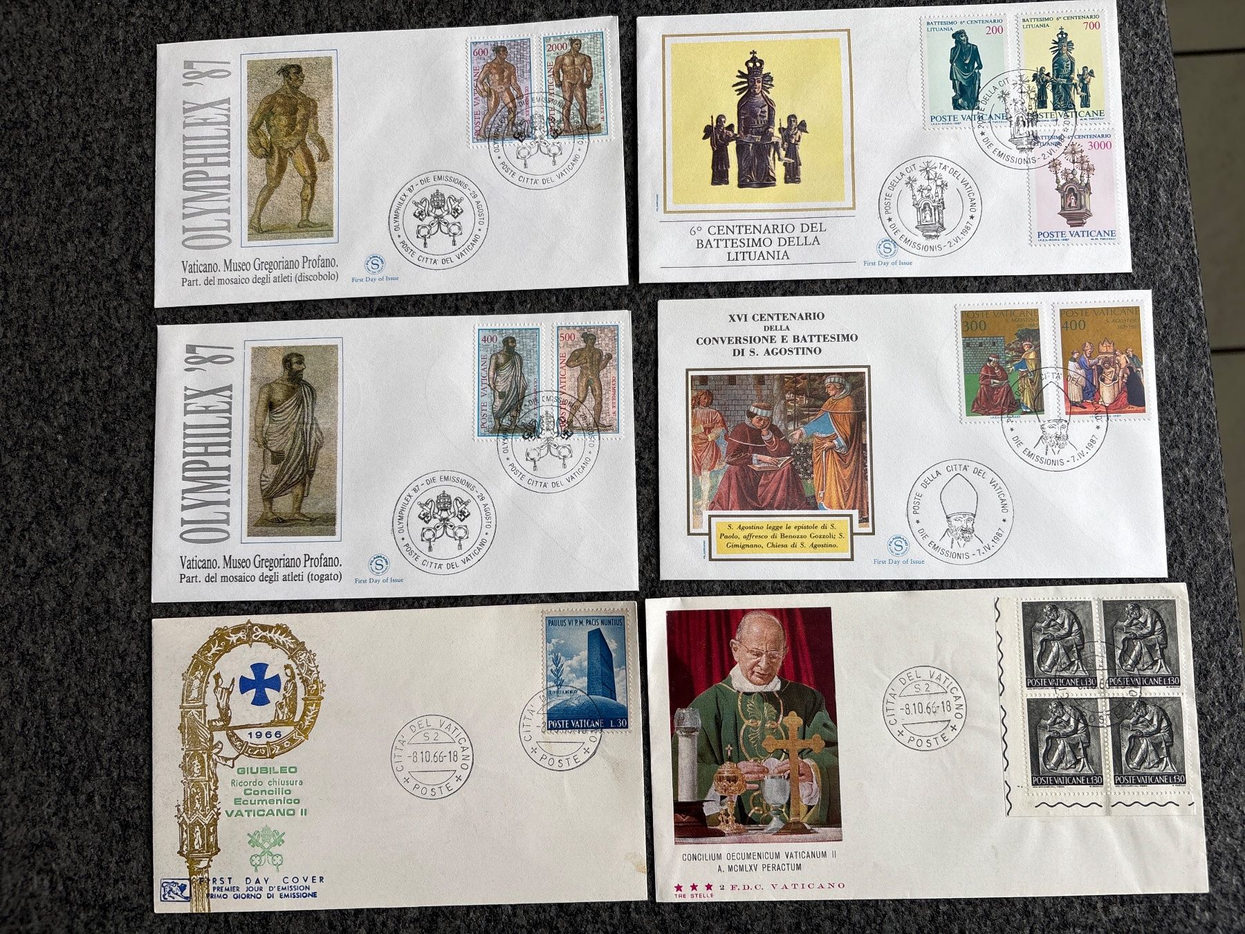 Tutti i francobolli: Vatikan Briefmarken Sammlung, 6 Stück – Usato da Ibach venduto da lisch3