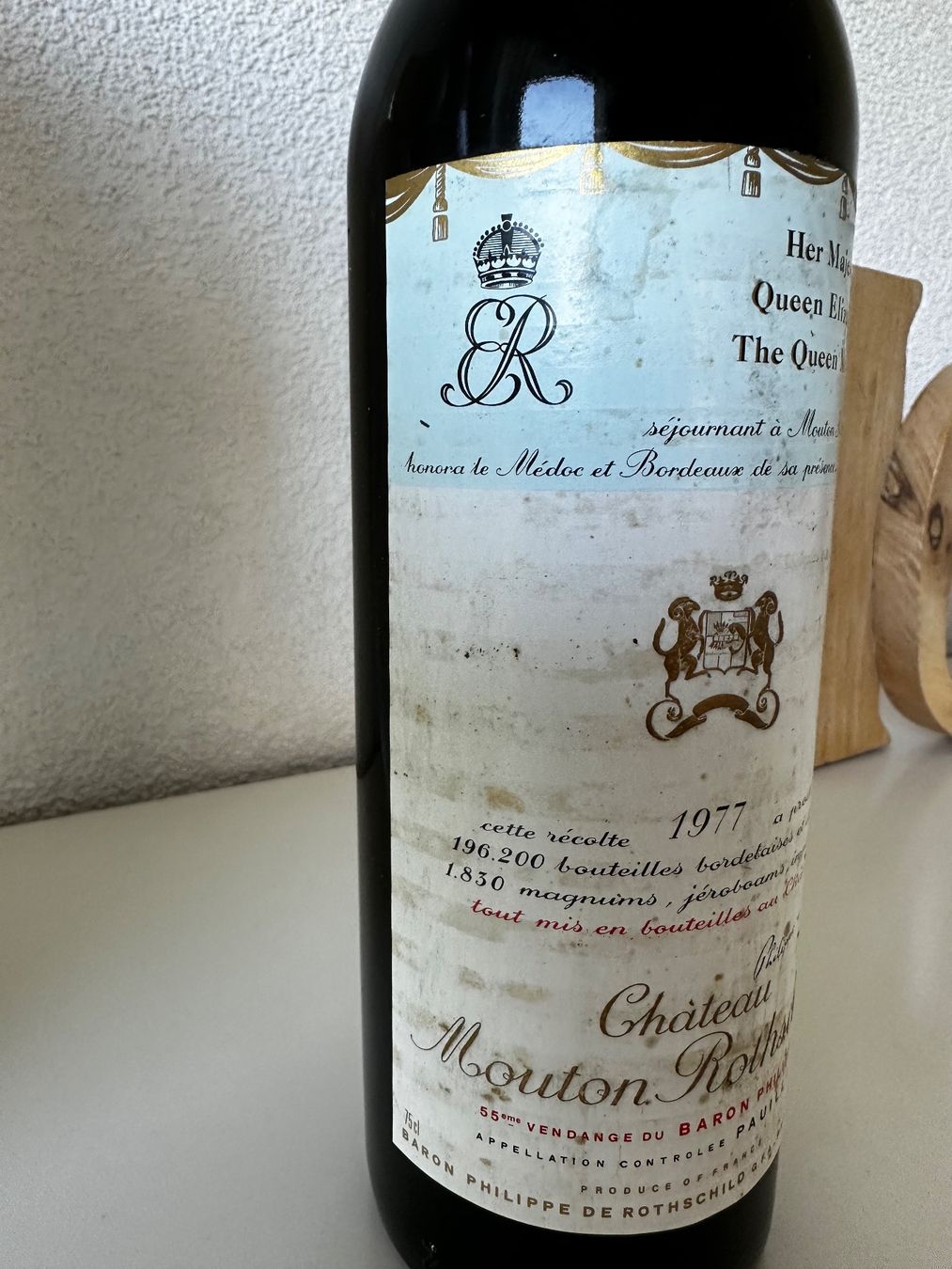 Mouton Rothschild Vino: Château Mouton Rothschild 1977 – Nuovo (secondo la descrizione) da Yens venduto da Rilou80 2