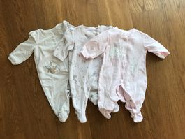 3x Baby Strampler Grösse 50/56