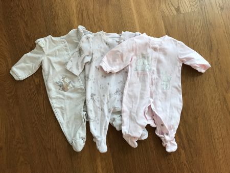 3x Baby Strampler Grösse 50/56