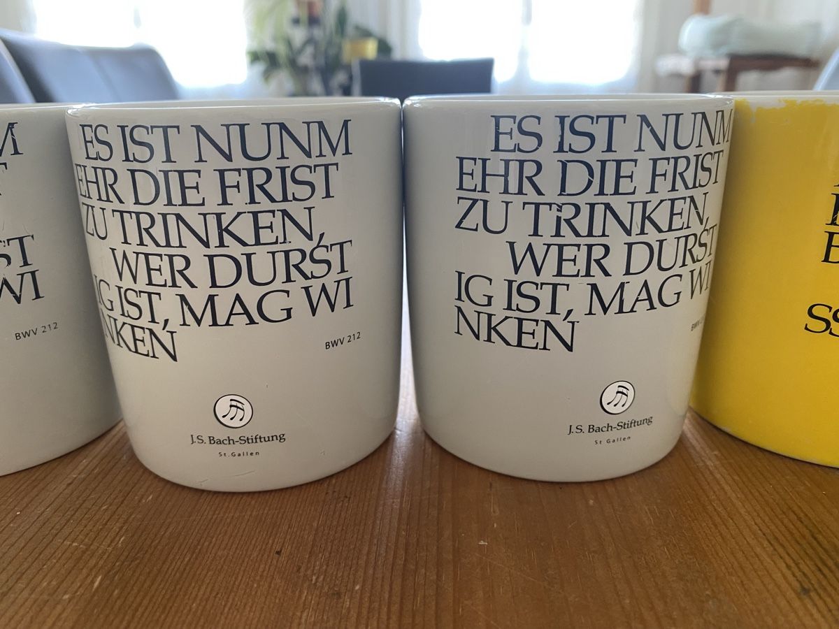 Tazze: 6 x Tassen J. S. Bach-Stiftung – Usato da St.Gallen venduto da kingsamas 8