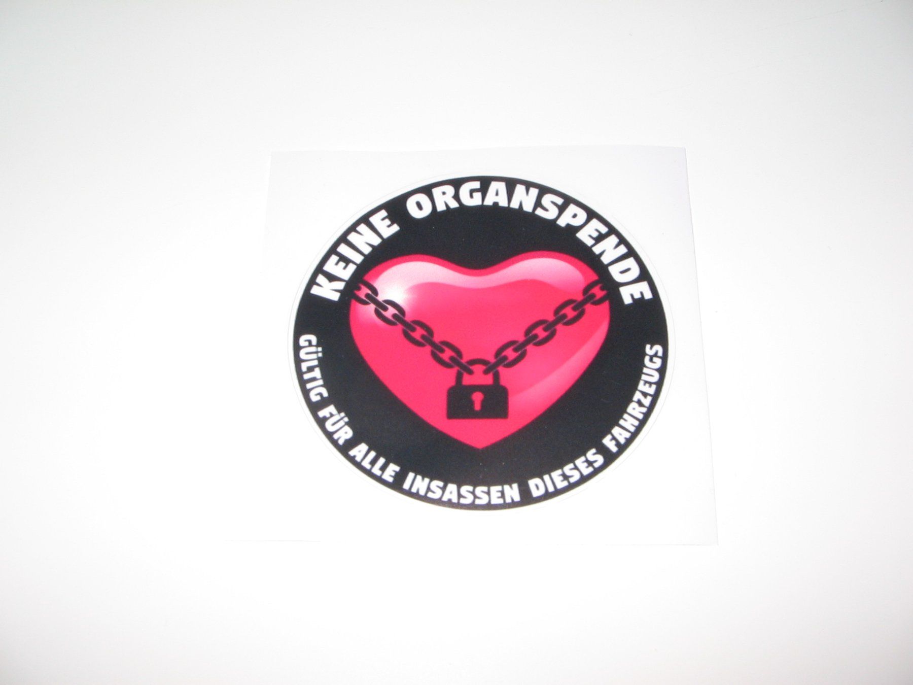Aufkleber: Aufkleber "Keine Organspende" – Neu (gemäss Beschreibung) aus Flamatt von Tattoo18