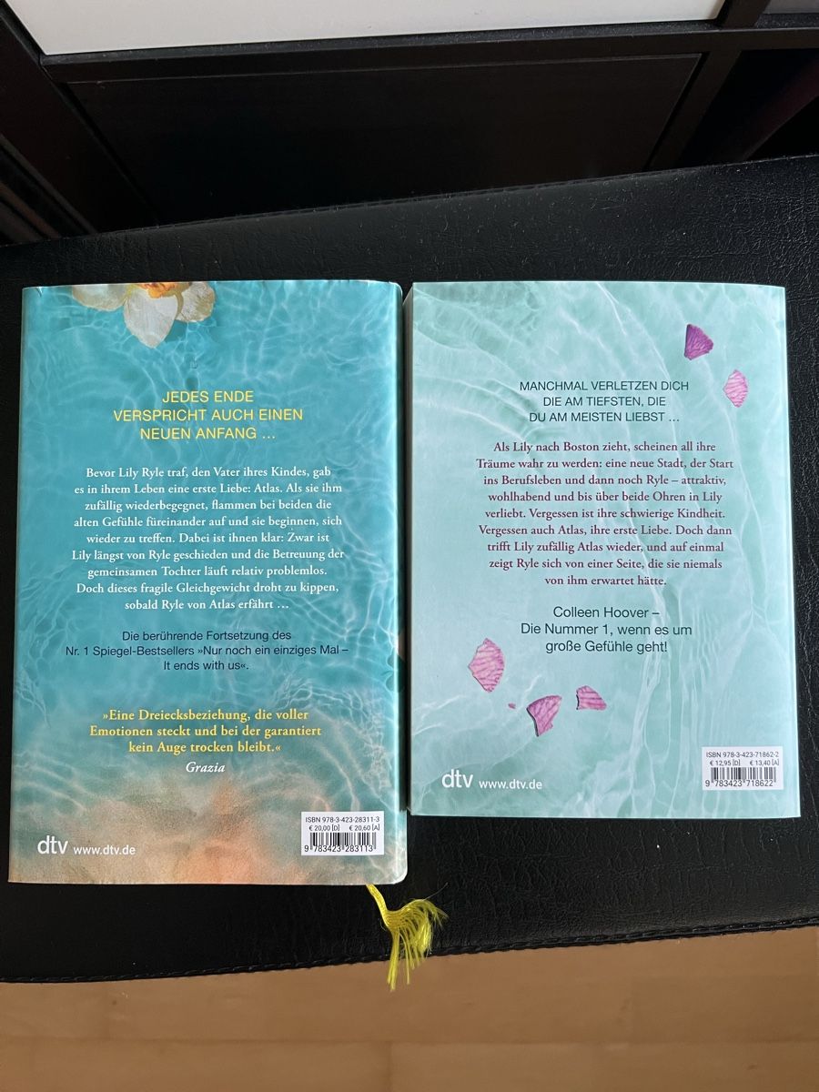 Bücher: Colleen Hoover: Nur noch einmal/ein einziges Mal – Gebraucht aus Toffen von Vanessa_Germann 2