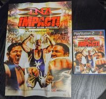 Jeu PS2 TNA Impact! + Poster - Catch Total Action! FR