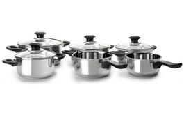 Ibili-Topfset Optima, 6 Pfannen und 4 Glasdeckel
