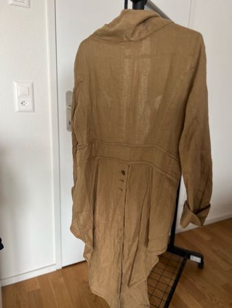Leinen Jacke Mantel Cardigan , Gr. S, Top Zustand!