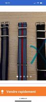 Bracelets NATO tissu NEUFS jamais utilisés 20.- pièce 
