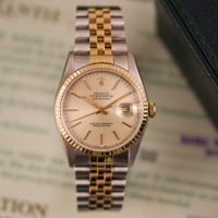 Rolex Datejust 36/16233/1989/Champagne Tapestry Dial/Serv'26