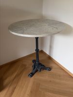 Runder Bistrot-Tisch aus Marmor