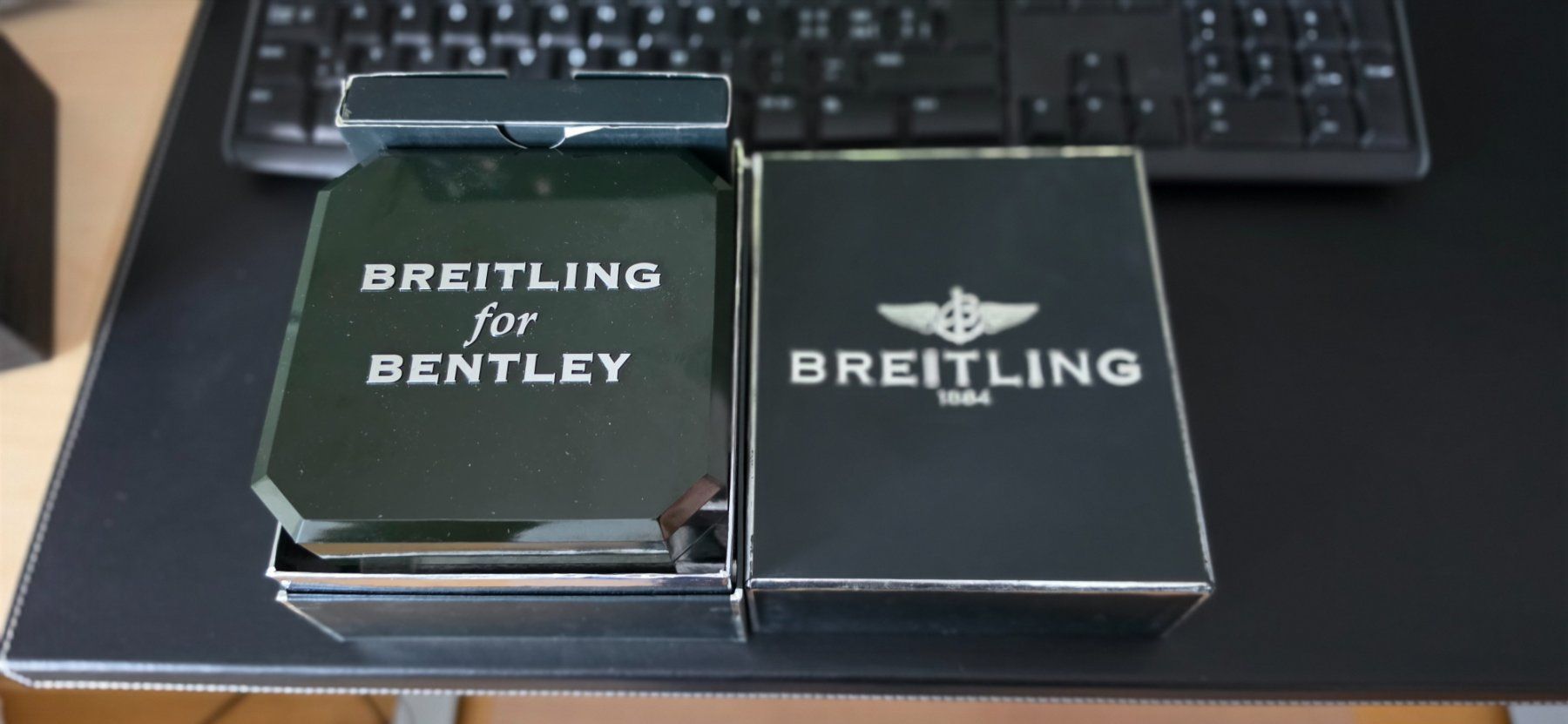 Breitling Orologi: Breitling Bentley Chronograph mit Lederarmband – Usato da Greppen venduto da piniccio 4