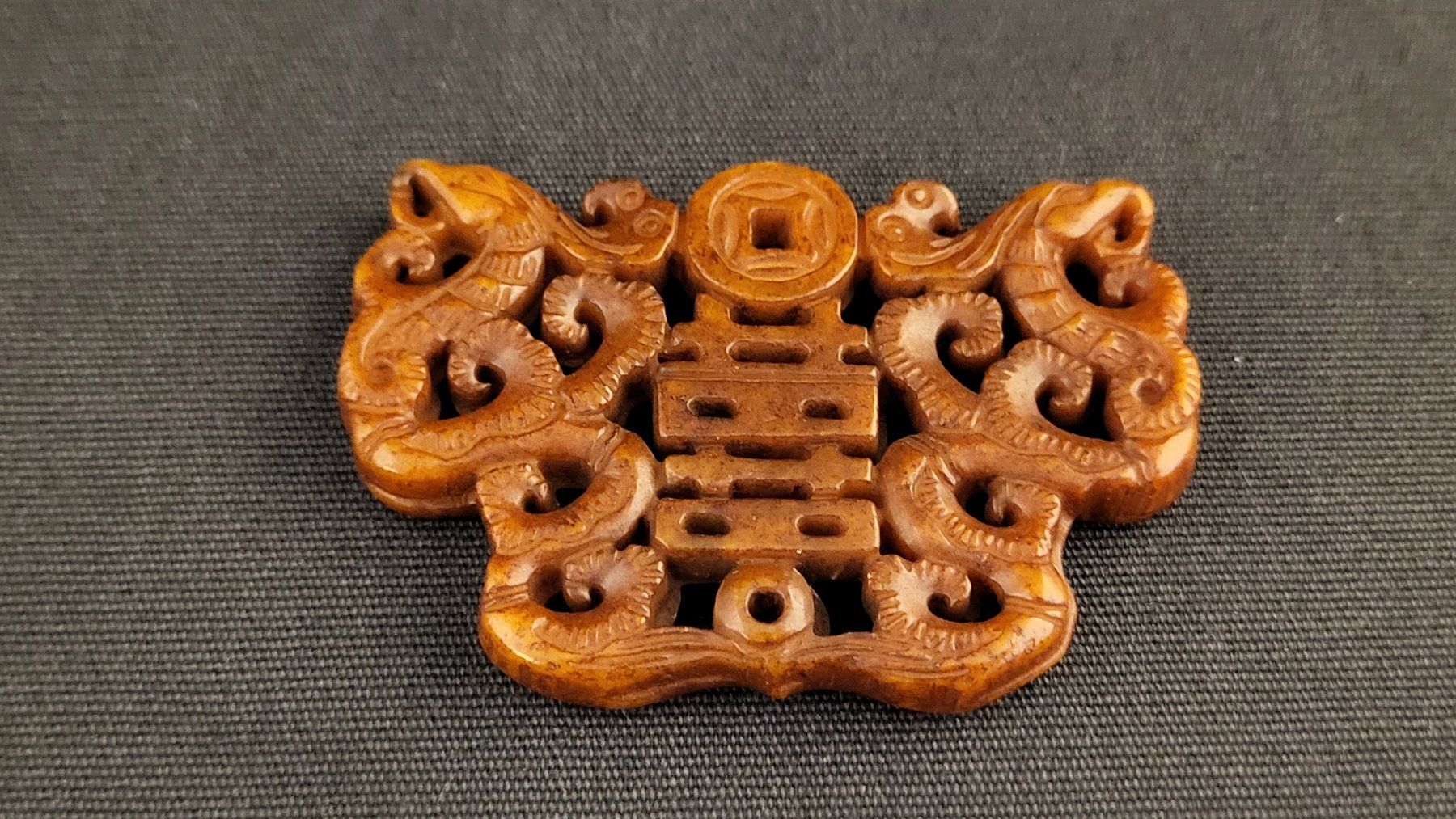 Figurines: Stein-Schnitzerei mit Drachenmotiv "II" – D'occasion à Basel par spinne02 3