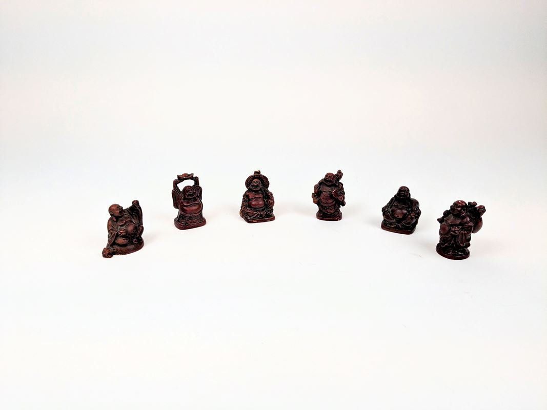 Alle Dekorationen: 6 Mini-Buddha Figuren Deko-Set – Gebraucht aus Thun von Restwert_Thun