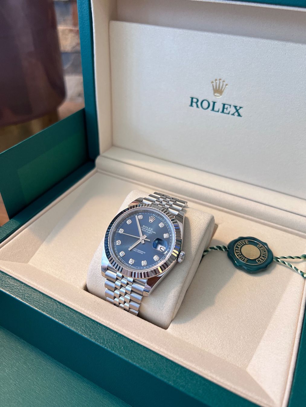 Rolex Orologi: Rolex Datejust 41 Blau Neu – Nuovo e nell'imballaggio originale da Biel-Bienne venduto da fer_7gy5