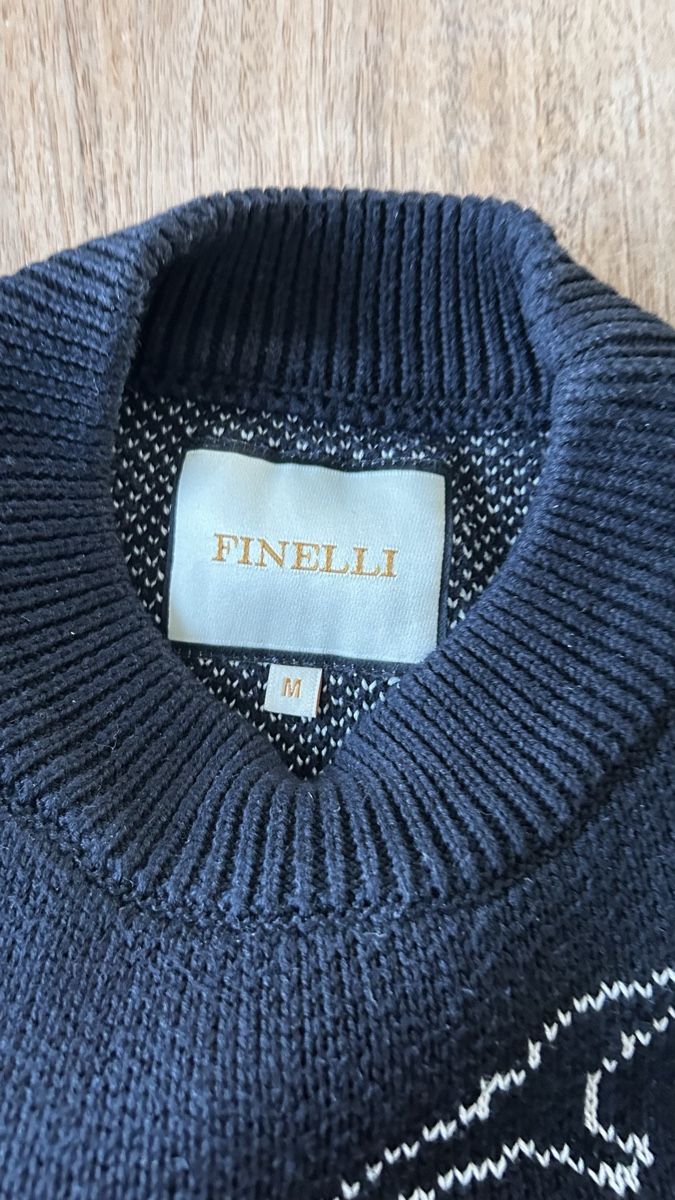 Maglioni & Felpe: Fein gestrickter Finelli Pullover Gr. M, dunkelblau, perfekt – Usato da Kefikon ZH venduto da Loisel69 1