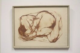 Georges Oudot (1928-2004) Liegender Akt Lithographie Handsig