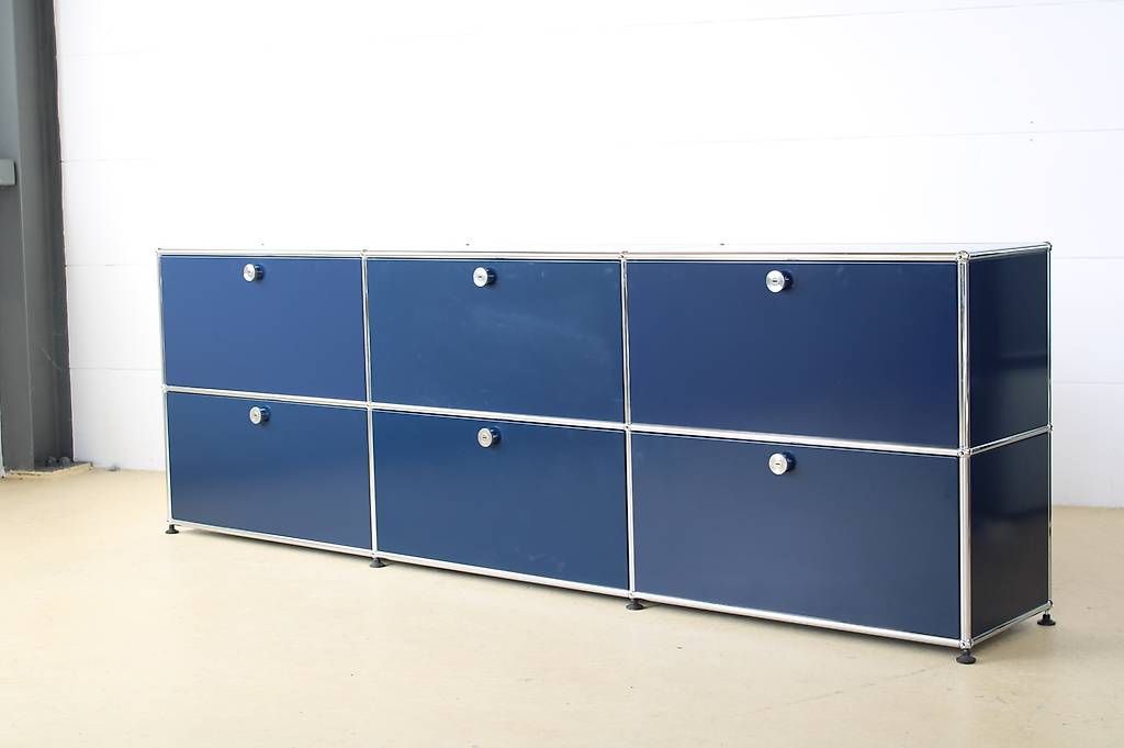 USM Scaffali: USM Sideboard in Stahlblau, neuewertig – Usato da Meinisberg venduto da atelier_TILIJA 9
