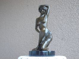 31,5 cm signierte Bronze Skulptur Figur *Frauen AKT* 3780 gr