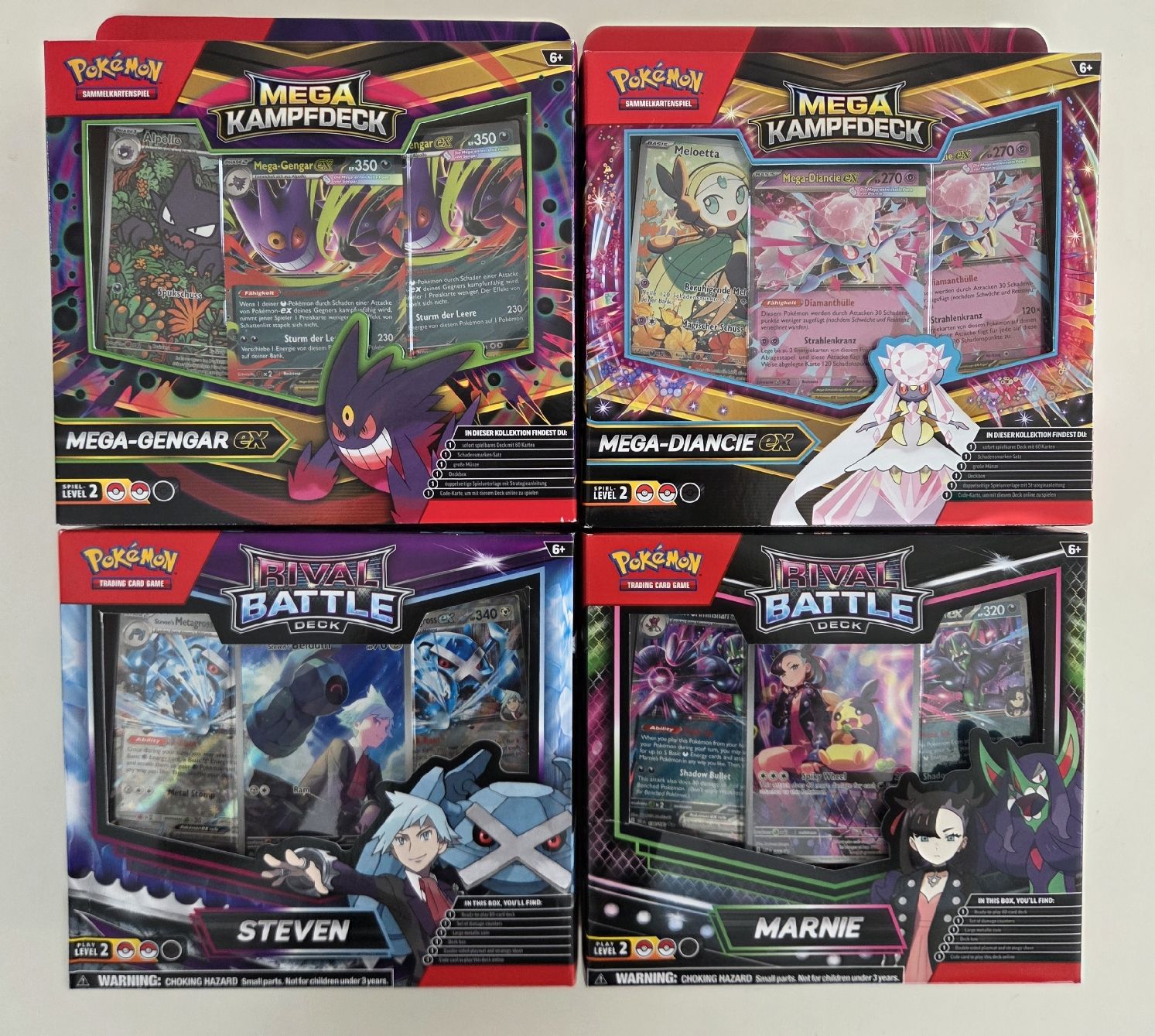 Pokémon Sammelbilder & Trading cards: 4er Set Kampfdecks mit Promokarten – Neu (gemäss Beschreibung) aus Wittenbach von AS727