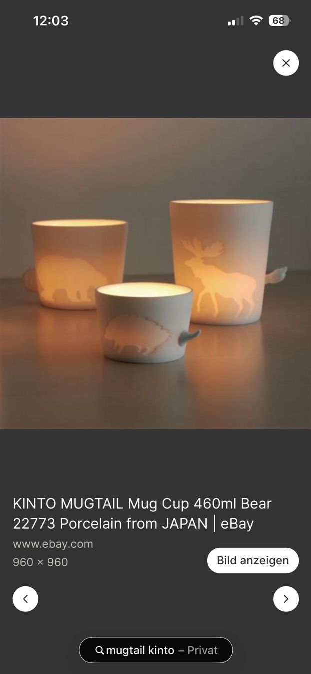 Tazze: Elch Mugtail von Kinto Tasse/ Windlicht – Nuovo e nell'imballaggio originale da Kirchberg BE venduto da wimmler 6