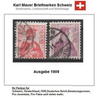 Helvetia Brustbild Ausgabe 1907