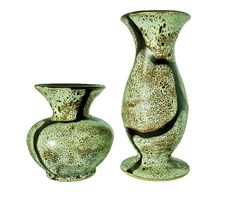 Scheurich 320 8 cm et 304/14 cm Fat Lava 50s vintage 3x Vase