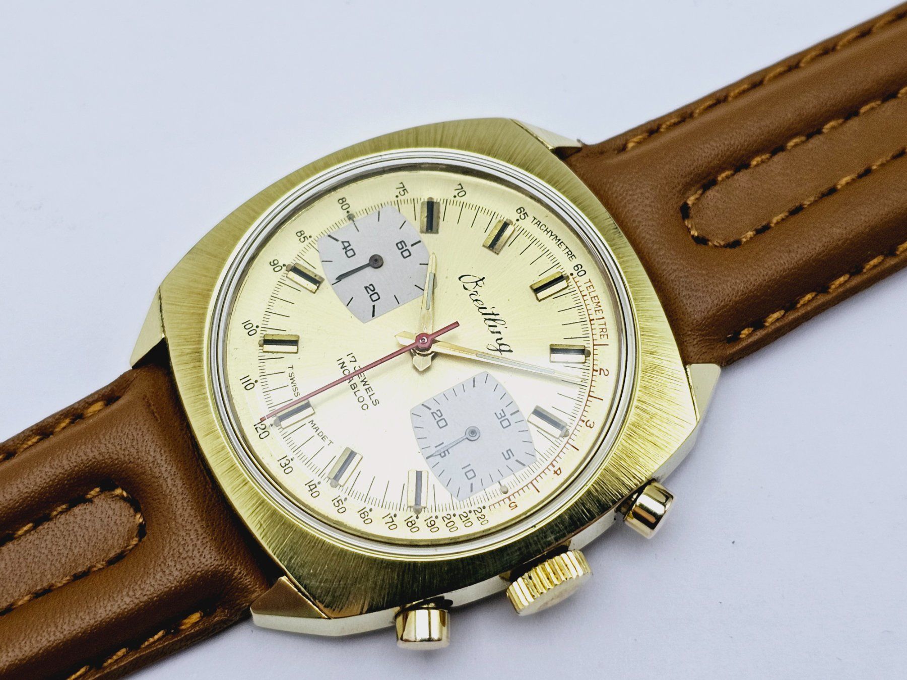 Breitling Uhren: BREITLING VALJOUX 7733 Chronograph Herrenuhr Top Zustand! – Gebraucht aus Bassersdorf von  1