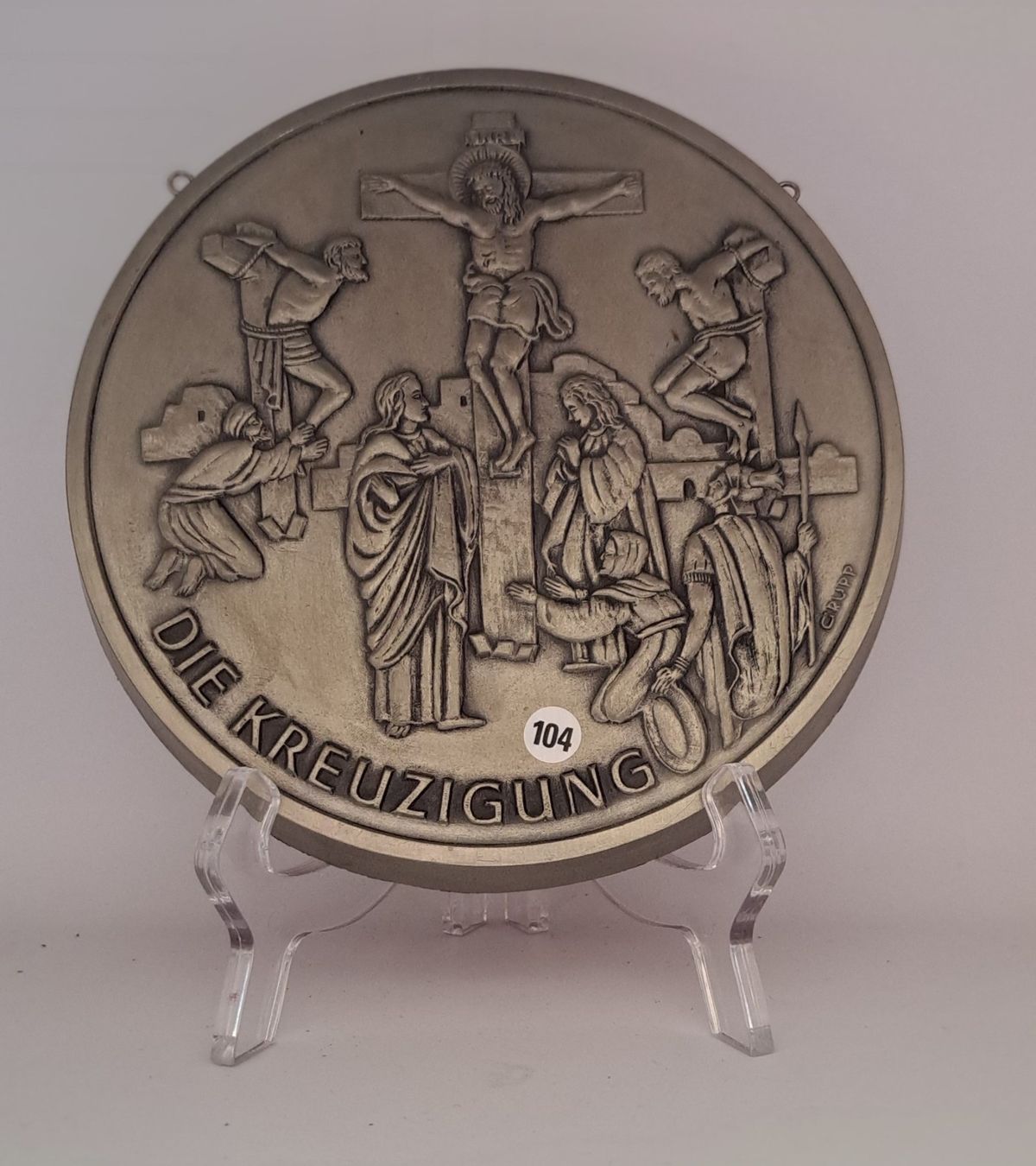 Piatti: Zinn-Reliefs "Neues Testament" 8 herrliche Teller – Nuovo (secondo la descrizione) da Sta. Maria V. M. venduto da saira2017 4
