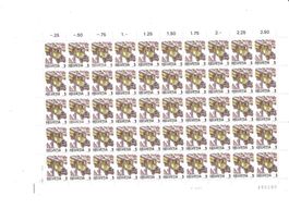 Helvetia 1986 Fourgon des PTT bloc de 50 timbres neufs