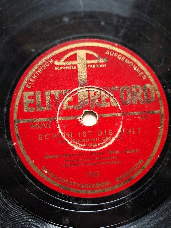 Schallplatten: 7 alte Langspielplatten mit Original Coover ca. 1945-1950 – Gebraucht aus Alpnach Dorf von MZ001 9