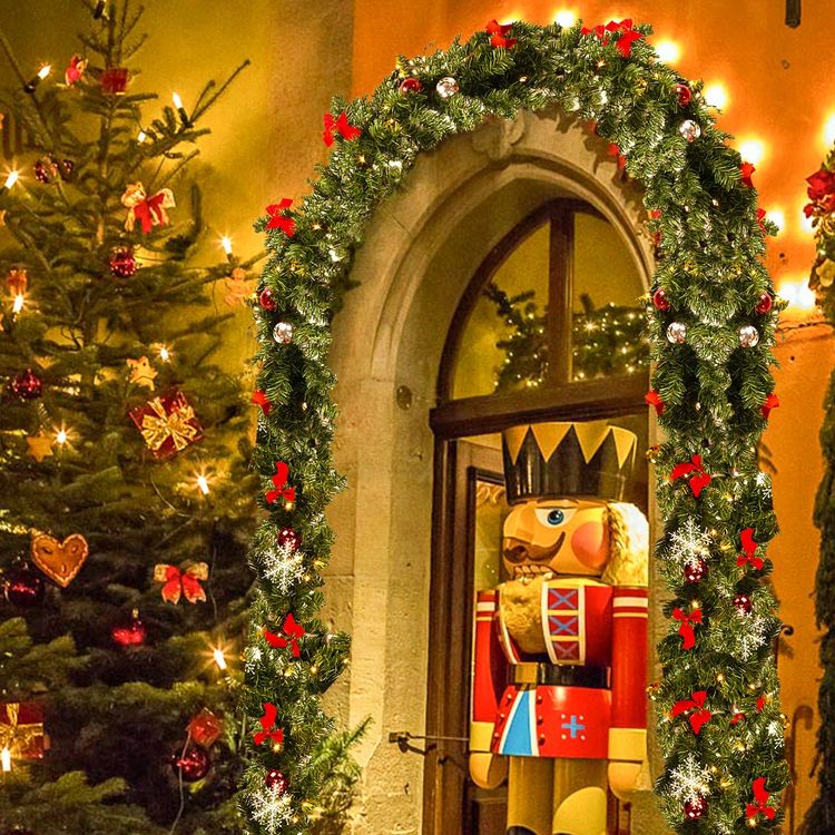 Weihnachtsgirlande 100 LEDs 5m mit/ohne Deko Weihnachten Kaufen auf