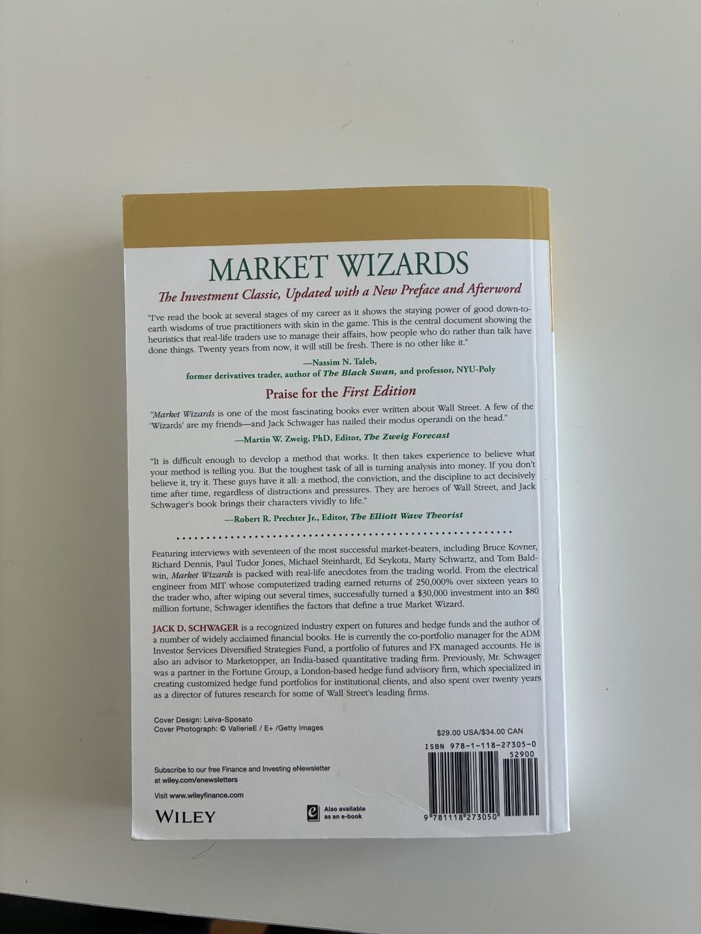 Libri: Market Wizards - Interviews with top Traders – Nuovo (secondo la descrizione) da Dielsdorf venduto da aid_6lk7 2