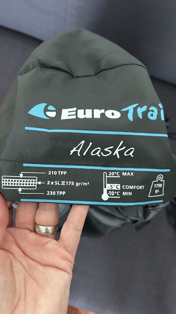 Sacchi a pelo: Schlafsack Euro Trail Alaska blau – Usato da Jona venduto da Tidy76 5