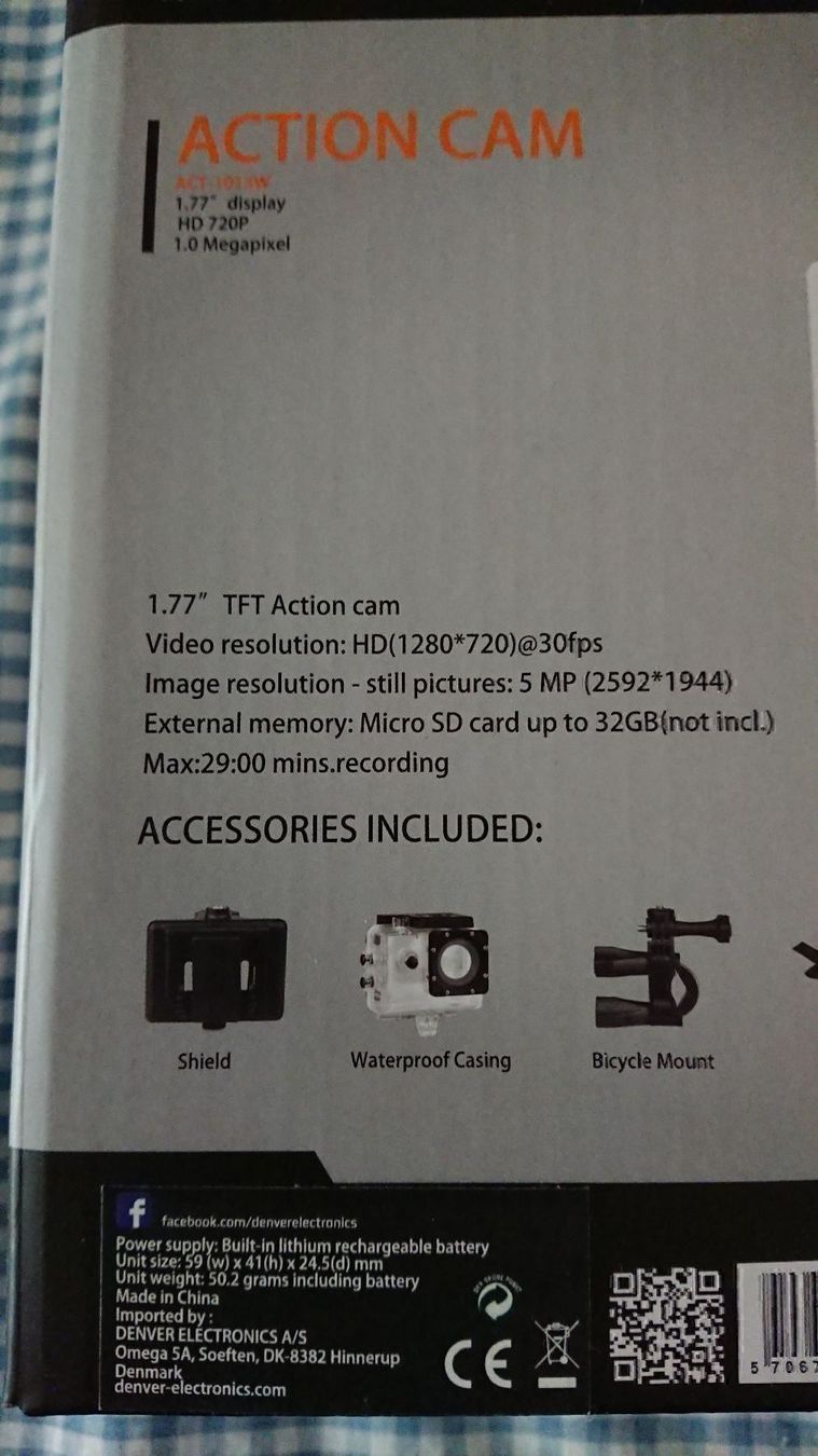 Action Cam: Denver Caméra / Action Cam. – Nuovo e nell'imballaggio originale da Cortaillod venduto da signep 2